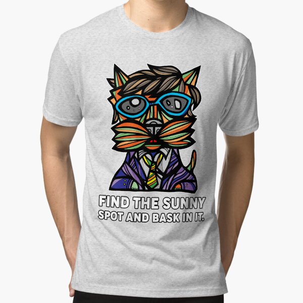 "Find the Sunny Spot and Bask in It." Tri-blend T-Shirt