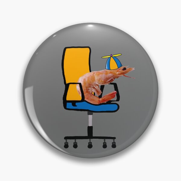 Item preview, Shrimp in Desk Chair: Propeller Hat Edition designed and sold by Shrimps 4 Life.