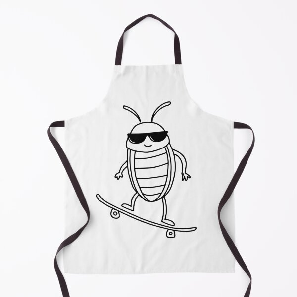 Item preview, cool cockroach with eyeglasses doing skateboard tricks designed and sold by rasagamastore.