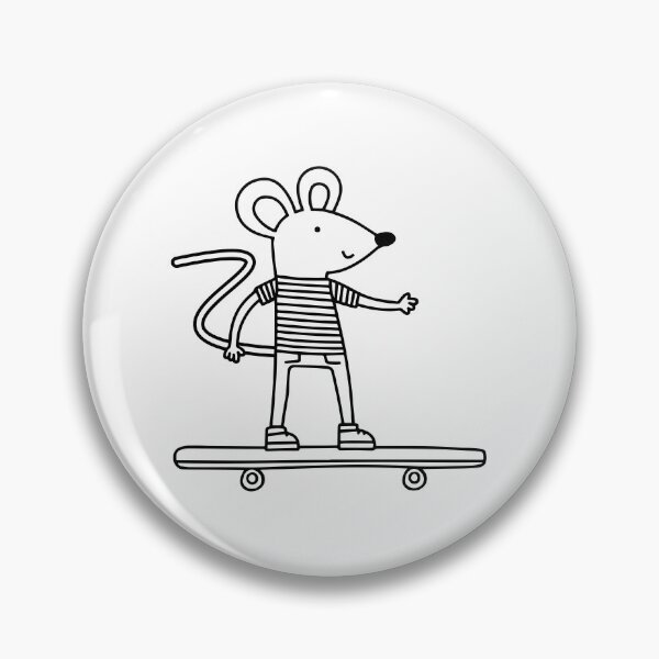 Item preview, cool mouse playing skateboard designed and sold by rasagamastore.