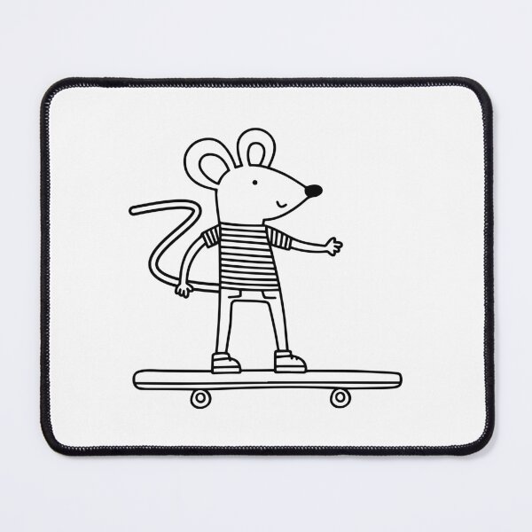 Item preview, cool mouse playing skateboard designed and sold by rasagamastore.