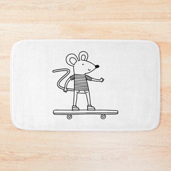 Item preview, cool mouse playing skateboard designed and sold by rasagamastore.