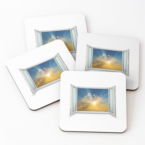 Item preview, Sunshine looking through an open window - cool sticker or t-shirt designed and sold by PIXEL POP DESIGNS - Beyond the Norm!.
