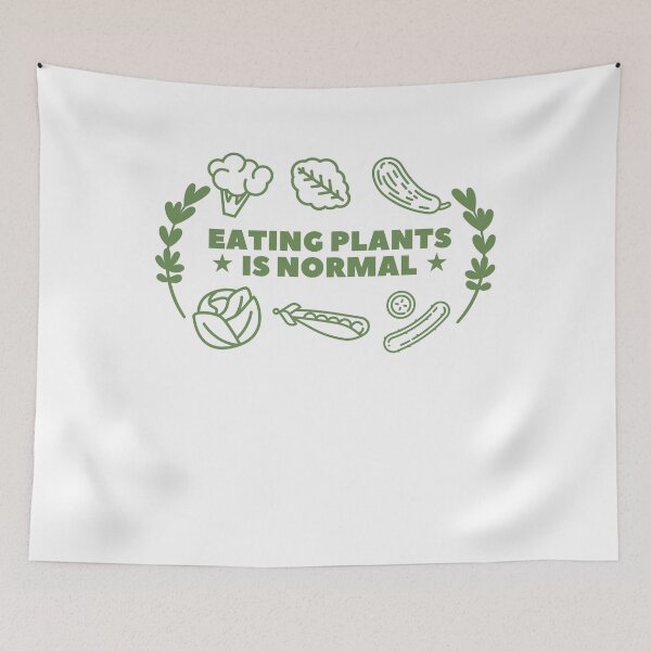 Item preview, Eating Plants is Normal – Perfect for Proud Veggie Lovers designed and sold by DesignDazzles.