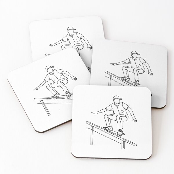 Item preview, man riding a skateboard grinding on a stair handrail designed and sold by rasagamastore.