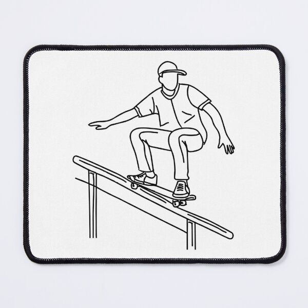 Item preview, man riding a skateboard grinding on a stair handrail designed and sold by rasagamastore.