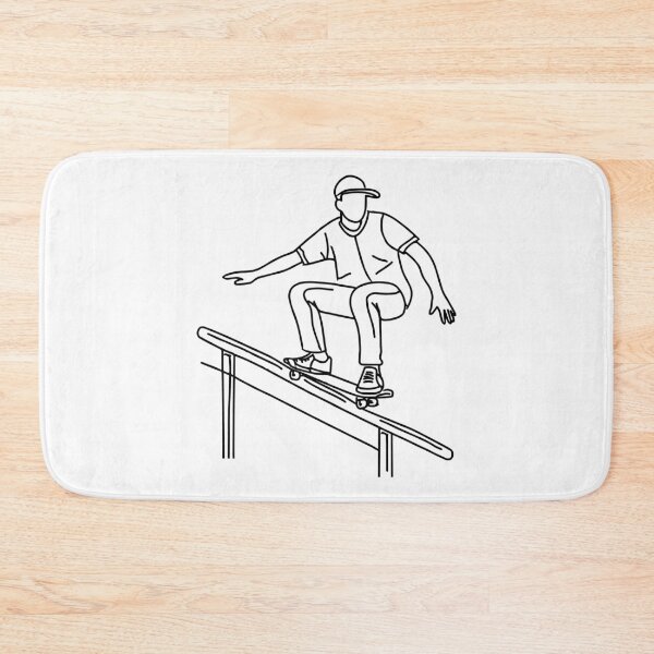 Item preview, man riding a skateboard grinding on a stair handrail designed and sold by rasagamastore.