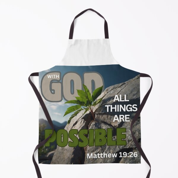 Item preview, WITH GOD ALL THINGS ARE POSSIBLE | MATT. 19:26 designed and sold by Canvations.