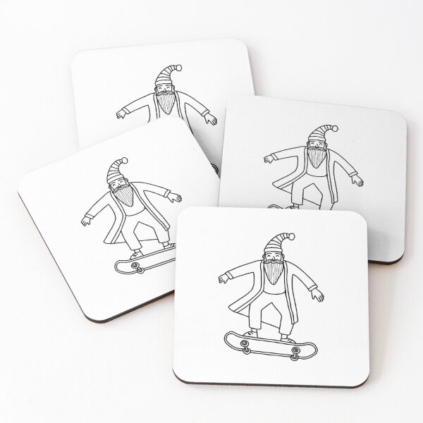 Item preview, old man wearing a robe jumping with a skateboard designed and sold by rasagamastore.