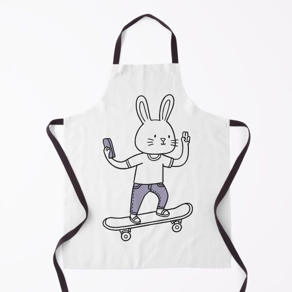 Item preview, rabbit selfie on the skateboarding designed and sold by rasagamastore.