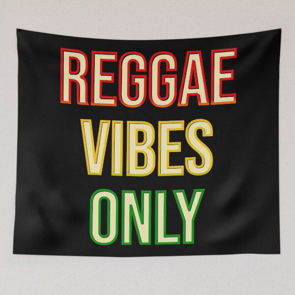 Item preview, Reggae Vibes Only lettering in red gold and green designed and sold by DaveDanchuk.