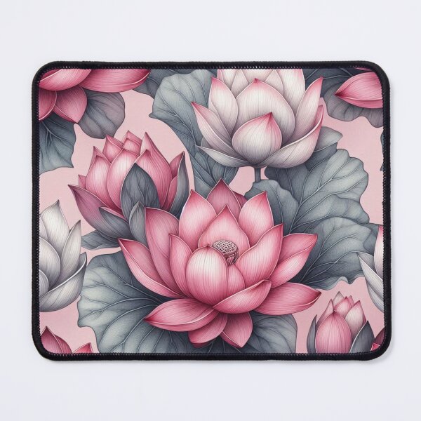 Item preview, An Elegant Seamless Pattern of Lotus Flower designed and sold by erkabees.
