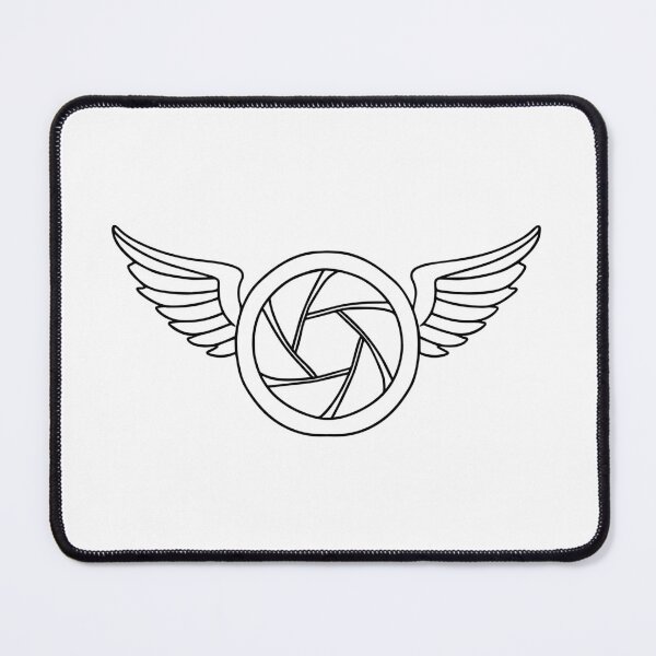 Item preview, Simple doodle of lens aperture with wing designed and sold by rasagamastore.