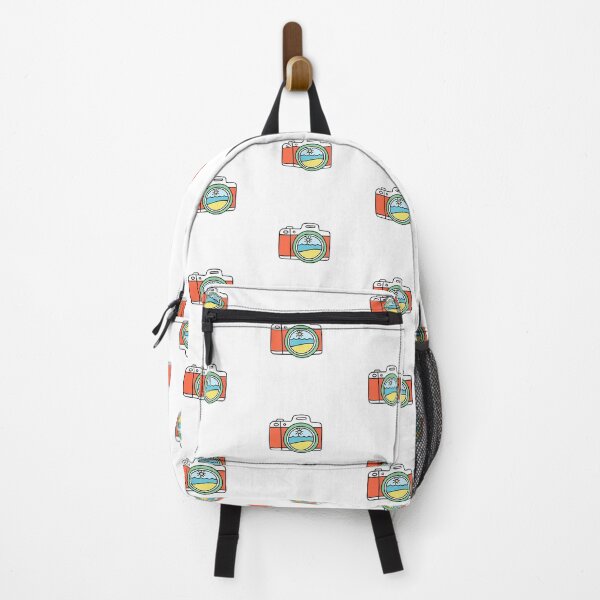 Item preview, Simple doodle of camera with beach scene in the lens designed and sold by rasagamastore.