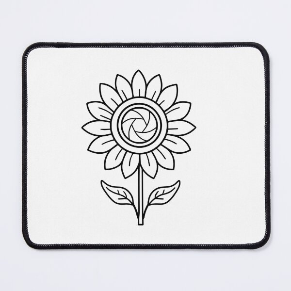 Item preview, camera lens in the middle of sunflower designed and sold by rasagamastore.