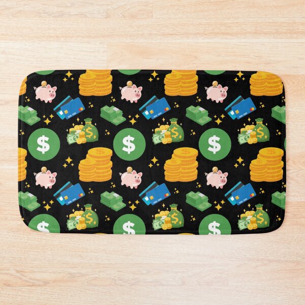 Item preview, Fun Money and Finance Print on Black Background - Savings, Investment and Wealth designed and sold by CritterFish.