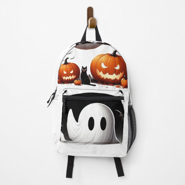 Item preview, Spectacular Spooky Night: Ghosts, Pumpkins, and Bats in the Eerie Halloween Moonlight designed and sold by prkpuriku.