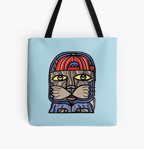 "Quick Kat" All Over Print Tote Bag