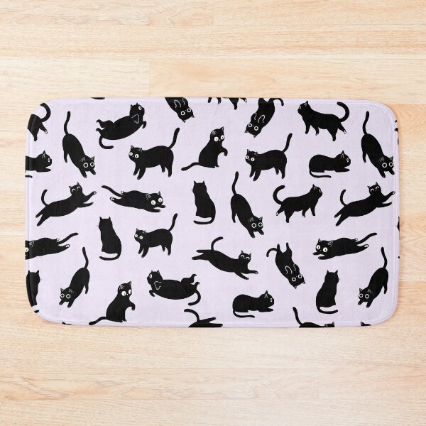 Item preview, playful happy black cats posing designed and sold by ScorpioSunStudio.