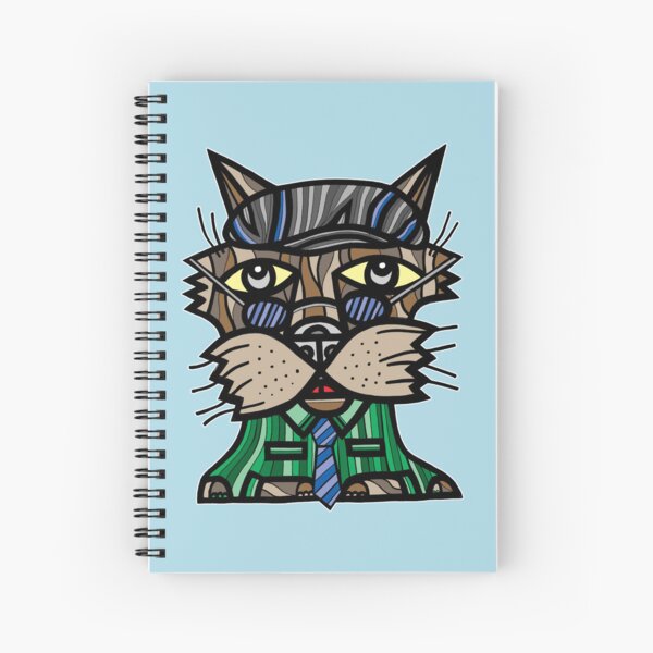 "Dusk Kat" Spiral Notebook