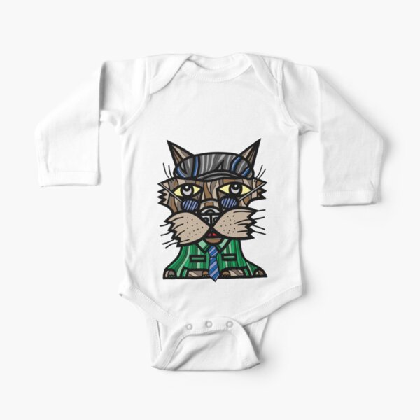 "Dusk Kat" Long Sleeve Baby One-Piece