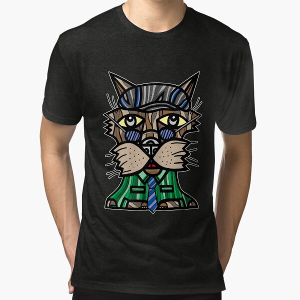 "Dusk Kat" Tri-blend T-Shirt