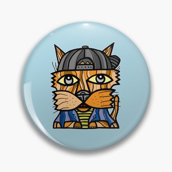 "Cool Kat" Pin