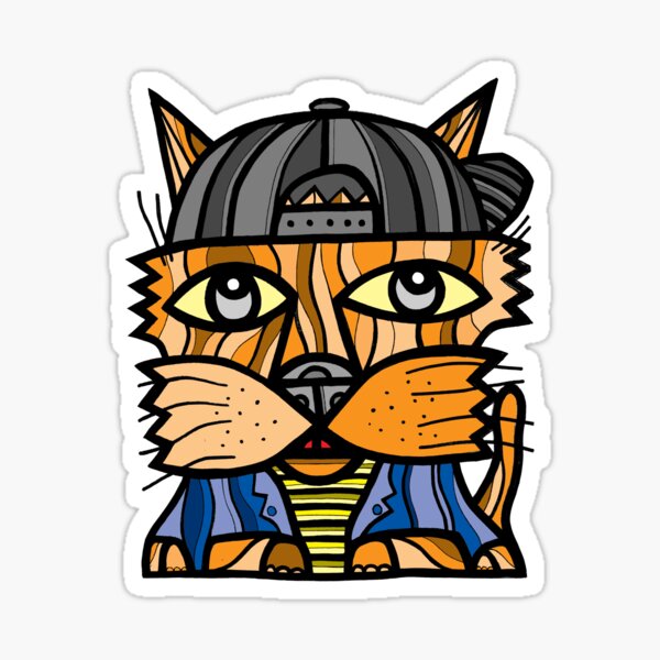 "Cool Kat" Sticker