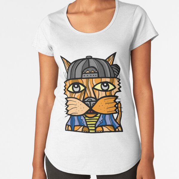 "Cool Kat" Premium Scoop T-Shirt