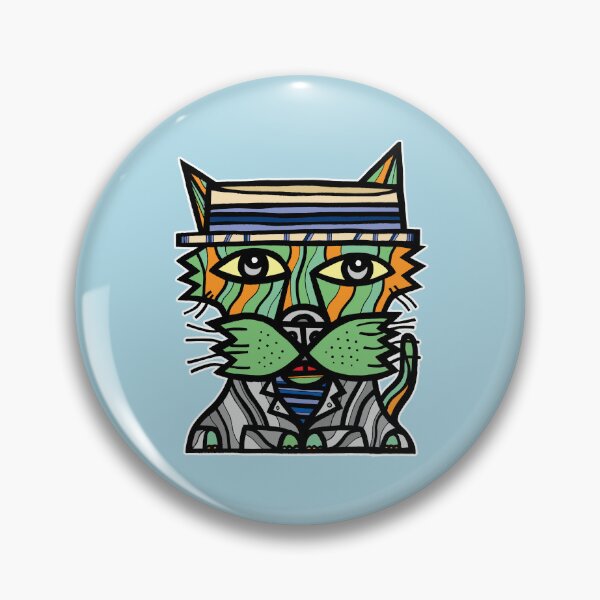 "Sharp Kat" Pin