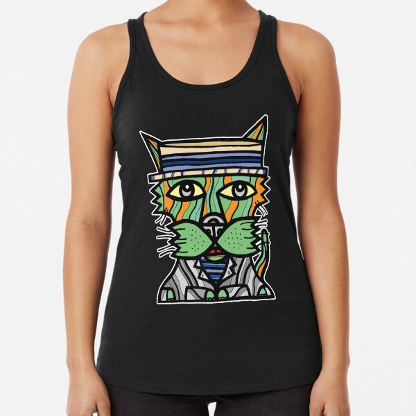 "Sharp Kat" Racerback Tank Top