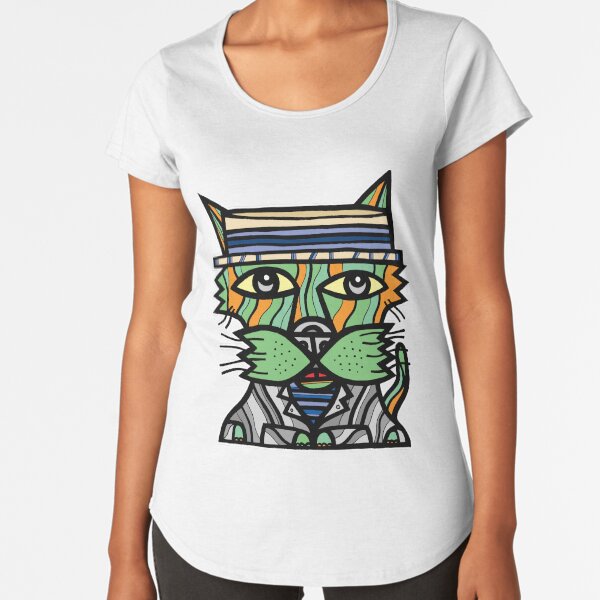 "Sharp Kat" Premium Scoop T-Shirt