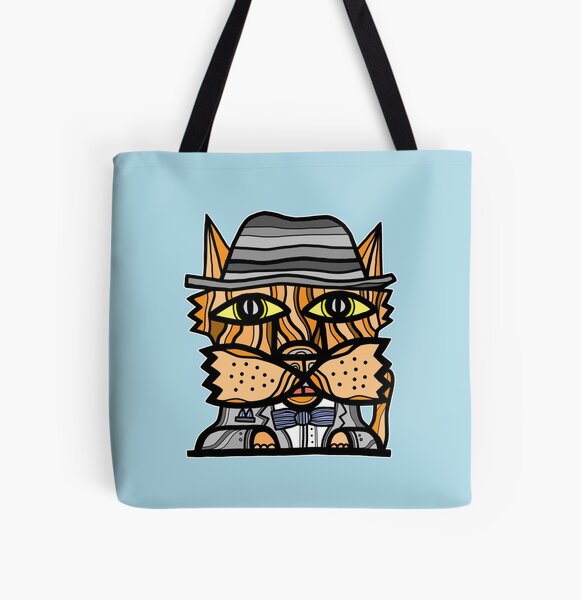 "Klassy Kat" All Over Print Tote Bag