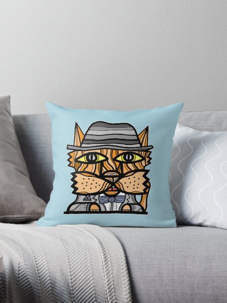 "Klassy Kat" Throw Pillow