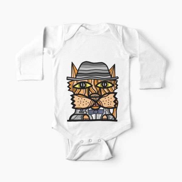 "Klassy Kat" Long Sleeve Baby One-Piece