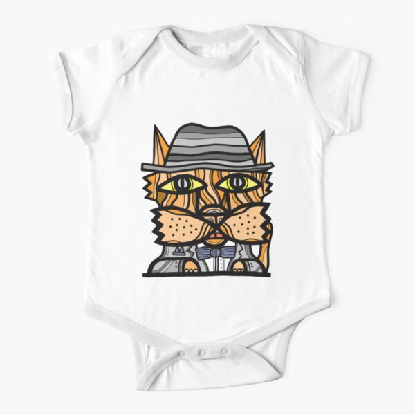 "Klassy Kat" Short Sleeve Baby One-Piece