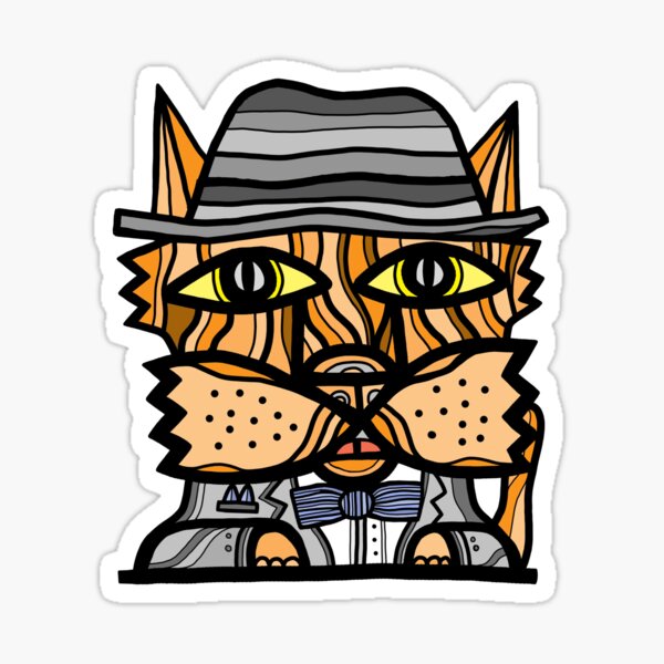 "Klassy Kat" Sticker