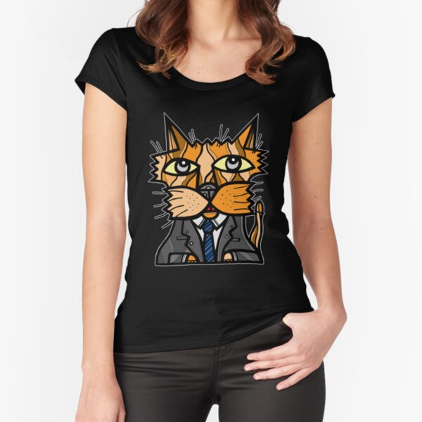 "Sassy Kat" Fitted Scoop T-Shirt