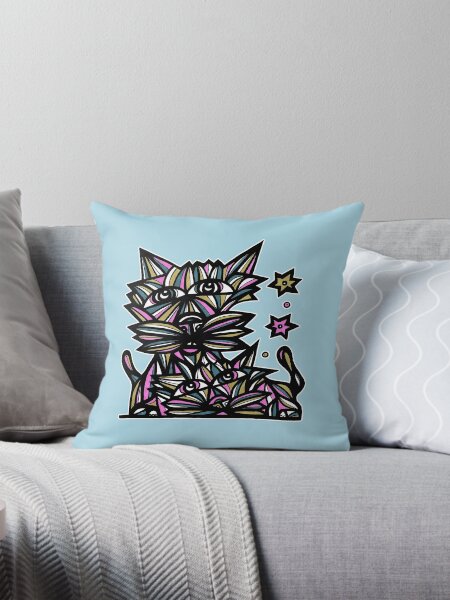 "Purr Kats" Throw Pillow