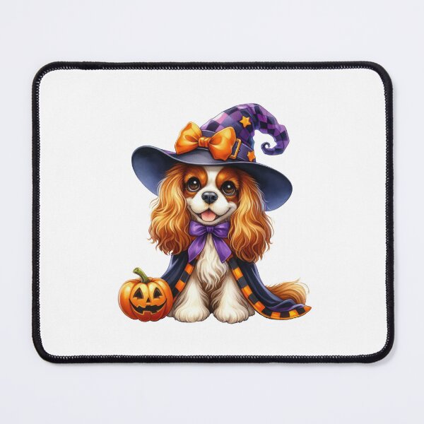 Item preview, Cavalier King Charles Spaniel Dog Halloween designed and sold by doodIllustrate.