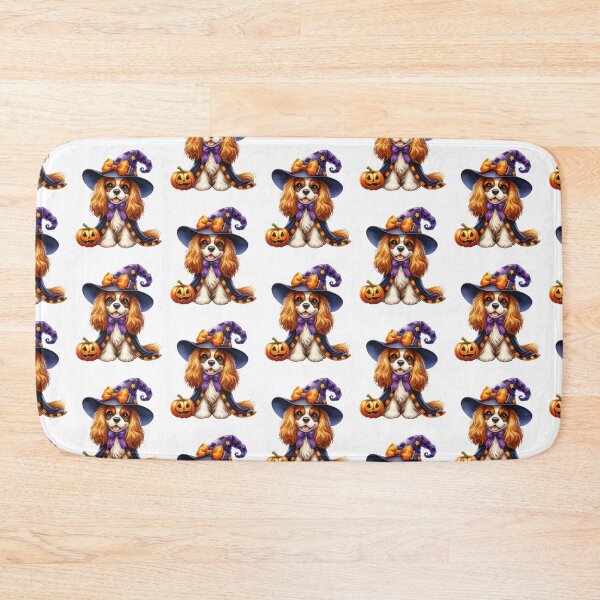 Item preview, Cavalier King Charles Spaniel Dog Halloween designed and sold by doodIllustrate.