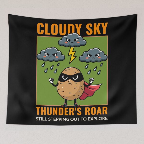 Item preview, Cloudy Sky, Thunder's Roar, Still Stepping Out To Explore designed and sold by ZoneTeebyMe.