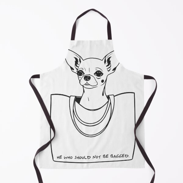 Item preview, He Who Should Not Be Bagged | Cute Dog Chihuahua Fashion Quote Line Art, Pet Animal Movie Pun Funny, Typography Letters Phrase Dialogue Words, Contemporary Modern Minimal Black & White Art Print designed and sold by 83oranges.com.