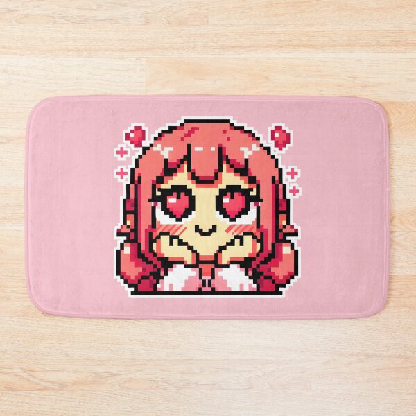 Item preview, Anime girl in love with pixel art  designed and sold by Kawaii-PixelArt.