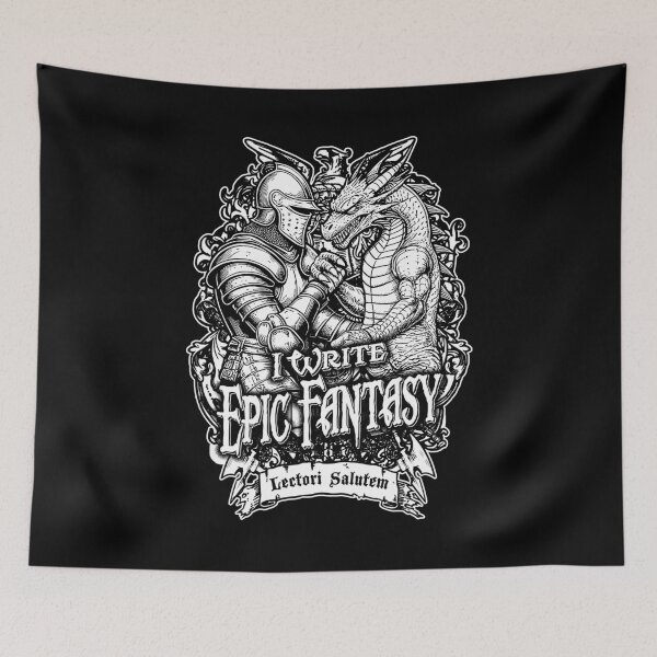Item preview, I Write Epic Fantasy Writer Funny Book Dragon Knight Author designed and sold by GrandeDuc.