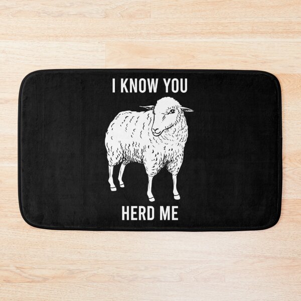 Item preview, I Know You Herd Me - Funny Sheep Pun designed and sold by zhilwahesani.