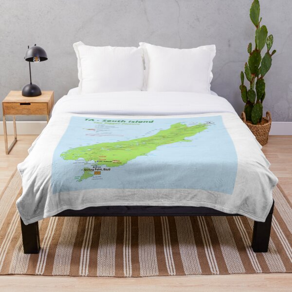 Item preview, Te Araroa South Island - TA New Zealand Map designed and sold by Inspiring Maps.