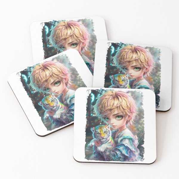 Item preview, Chibi Boy and Rainbow Tiger designed and sold by CookiesMerch.