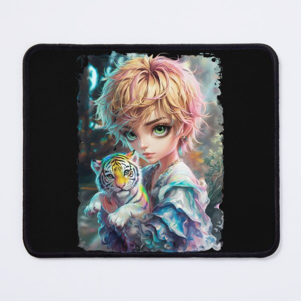 Item preview, Chibi Boy and Rainbow Tiger designed and sold by CookiesMerch.