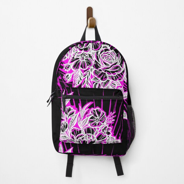 Item preview, Pink neon lineart roses designed and sold by UrielCalavera.